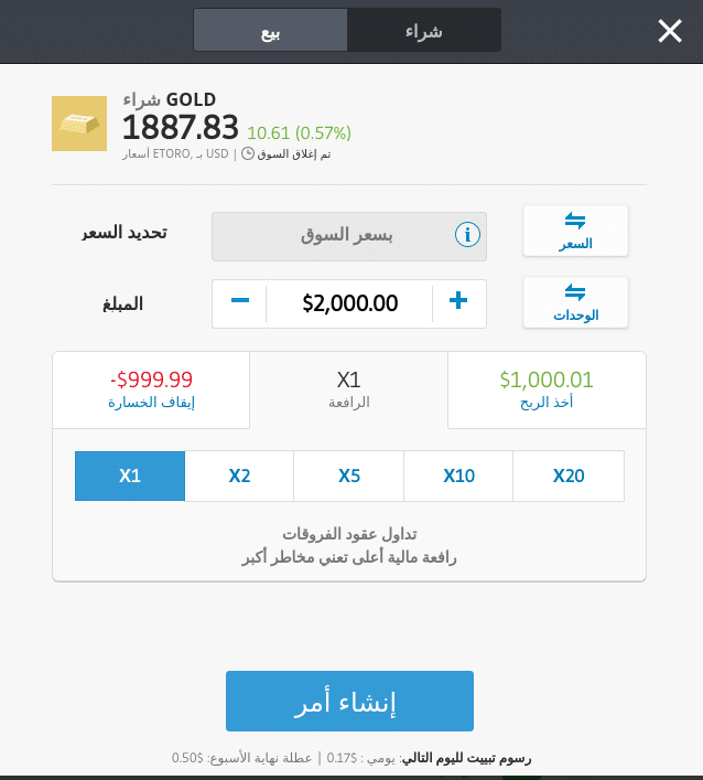 night premium eToro